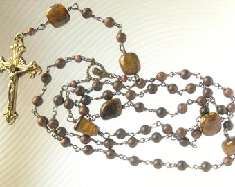 Catholic Rosary, Lutheran Rosary, Male Rosary, Female Rosary, Hand Carved Wood, Handmade Rosary, Unbreakable Rosary, Christian Gifts