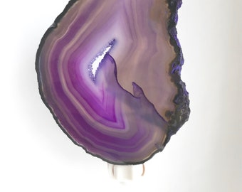 Agate Night Light - Purple
