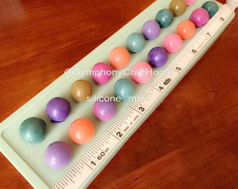 20 Mini Ball silicone mold, silicone mold, round silicone mold, silicone soap mold, embed ball silicone mold