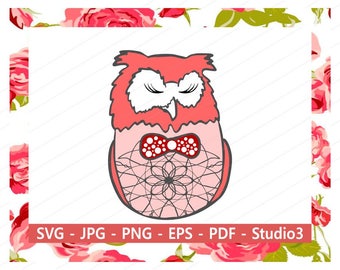 Download Owl Mandala SVG Owl SVG Mandala Owl SVG Digital Cutting