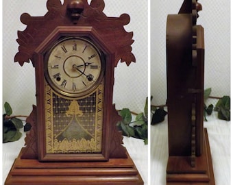 1881 Antique Gingerbread Kitchen Clock The E Ingraham & Co
