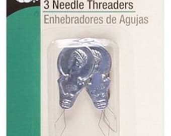 Needle Threaders, 3 Count Package, D249, Dritz Sewing