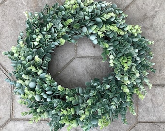 Eucalyptus Wreath, Year Round Wreath, Greenery Wreath, Grapevine Wreath, Summer, Fall, Winter, Spring, Front Door Wreath, Farmhouse Wreath