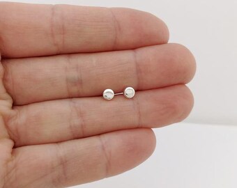 sterling silver dot earrings