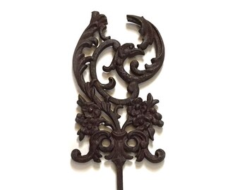 Antique Cast Iron Post Architectural Salvage Federal Eagle - Fence Ornamental Iron