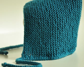 Baby bonnet, Pixie Hat handknitted Beanie