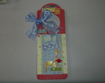 Handmade Door Hanger - Baby Boy