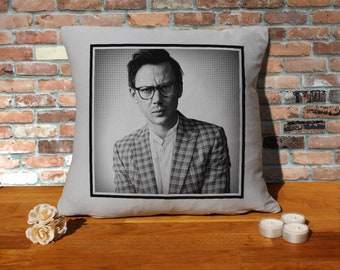 Jimmi Simpson Pillow Cushion - 16x16in - Grey