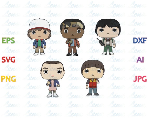 Download Stranger things Kids SVG Stranger things clipart Character