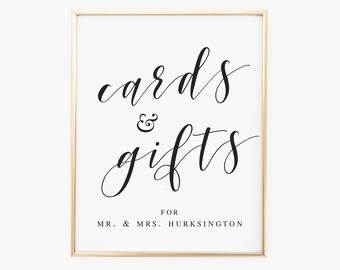 gift table sign template