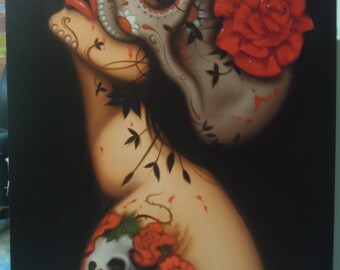 Lady painting oil painting on canvas 36"X48"