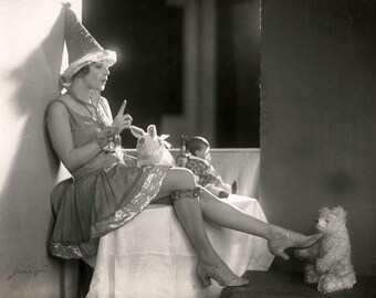 1920s Era Classic Image French Actress Lilli Damita-Black