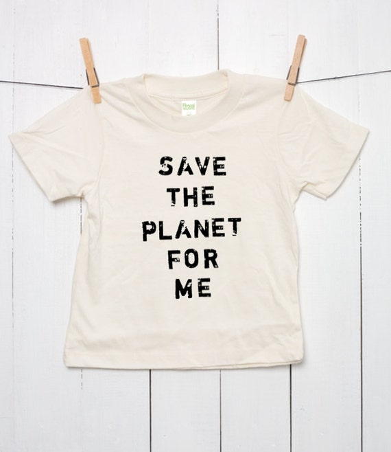 Children's Organic Cotton T Shirt Toddler Youth in Natural