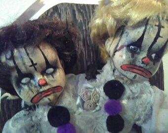 Conjoined Clown Twins Doll!