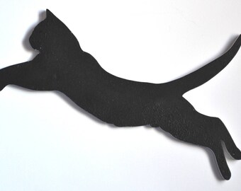 Cat in action two-sided for wall decoration