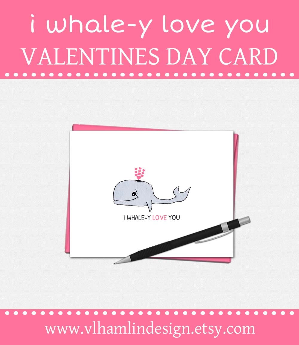 I Whale-y Love You Valentines Day Cards