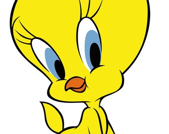 Tweety in SVG / Eps / Dxf / Jpg files INSTANT DOWNLOAD!