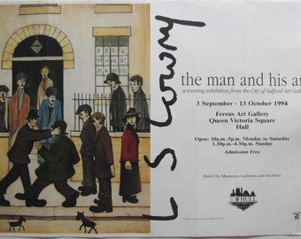 Original 1994 Lowry Exhibition Poster