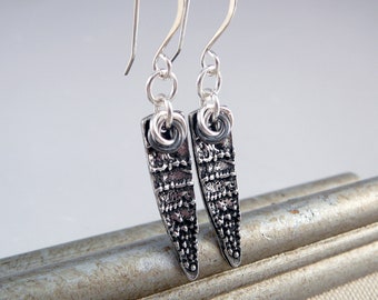 Silver Dangle Earrings, Nickel Free Earrings, Pewter Earrings, Pewter Jewelry, Nickel Free Jewelry, French Wire Earrings, Cool Earrings