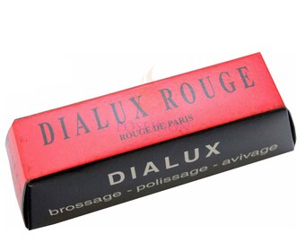 Genuine Dialux Red Solid Polishing Compound for Gold and Silver, MADE IN FRANCE
