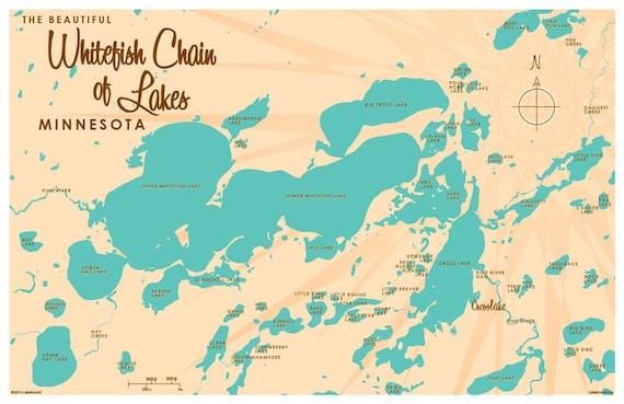 map of whitefish chain of lakes mn        <h3 class=