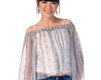 McCall's Sewing Pattern M7163 Misses' Peasant Tops