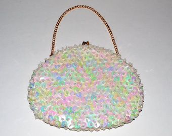 Vintage Sequined and Beaded Purse
