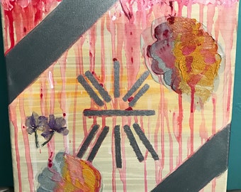 Abstract Rainy Sunrise / Sunset