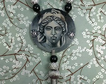 Ancient Greek Woman's Head-Handpainted