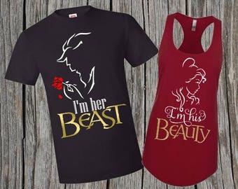 beauty and the beast tshirts