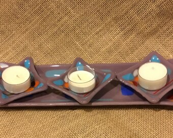Glass sushi platter and saucers