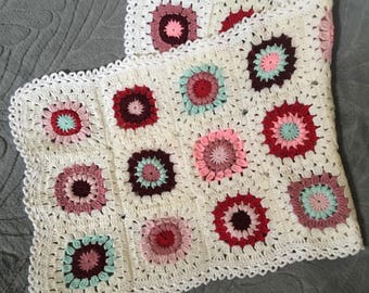 DIGITAL DOWNLOAD TUTORIAL White floral crochet blanket / afghan instructions - how to - tutorial - pattern
