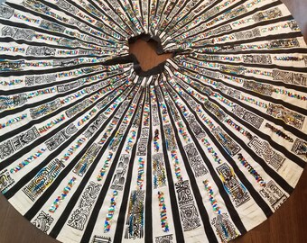 FREE SHIPPING 1950 Full Mexican Circle Skirt