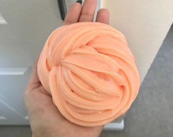 Peach Fluffy Slime - Peach Smoothie