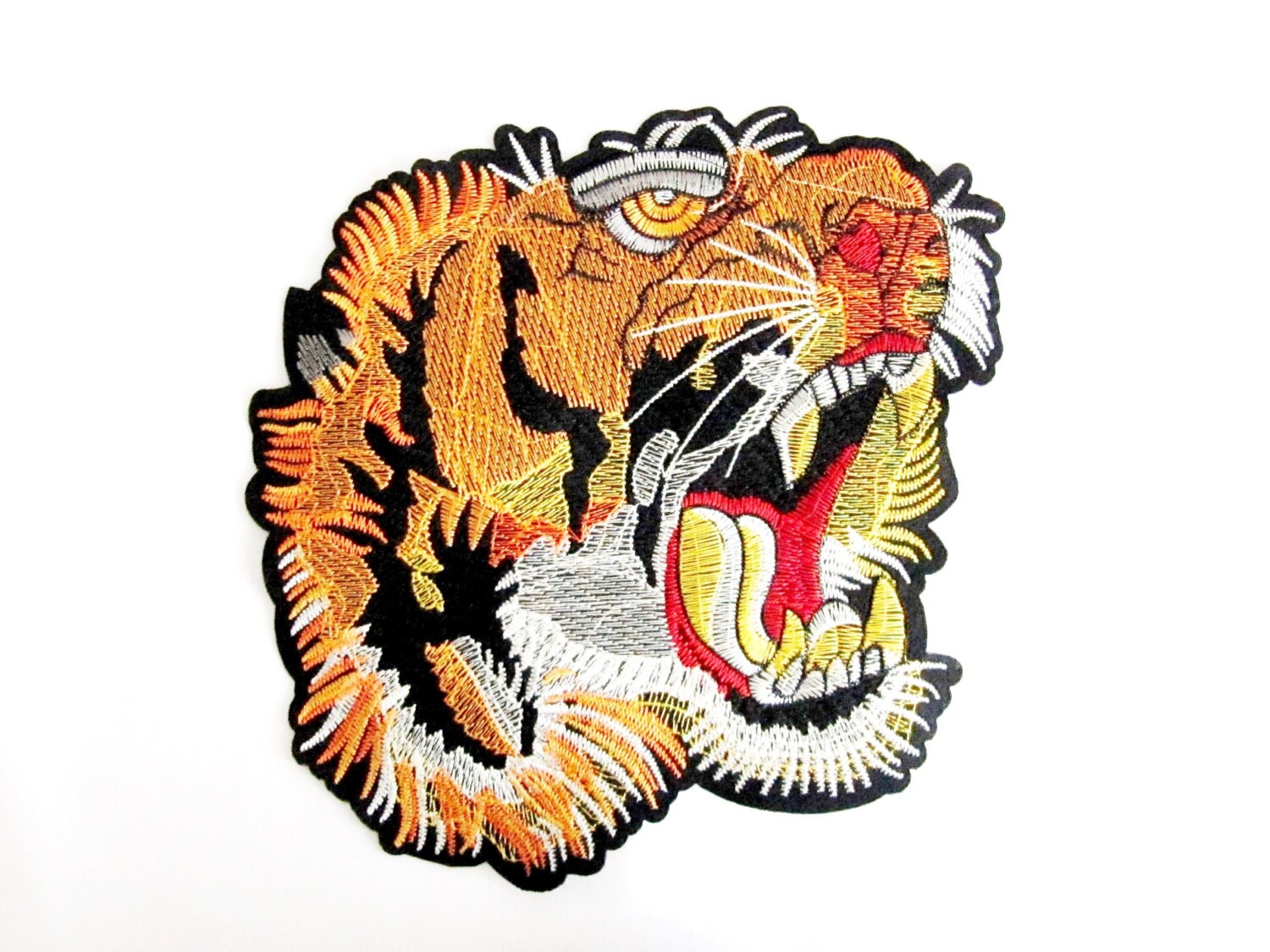 Download Iron On Laculo Tiger PatchBack patch Large Tiger Head Patch