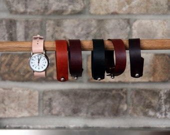 Leather watch strap for Timex Weekender