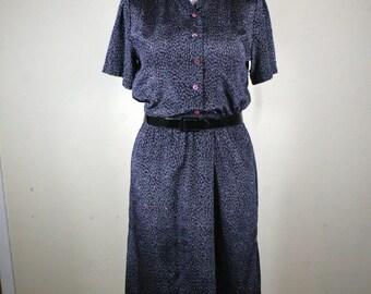 Vintage Day Dress Shirtwaist Dress Plus Size
