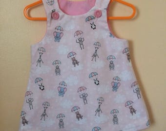 Toddlers handmade character pinafore dress