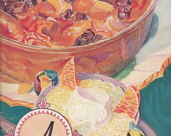 A Cook's Tour with Minute Tapioca Vintage 1931 Recipe Cookbook Desserts