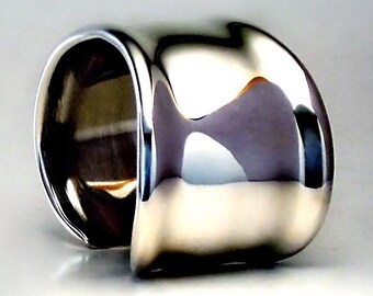 Silky Sterling Silver Cuff Bracelet.