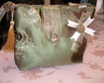Chinese brocade lingerie bag
