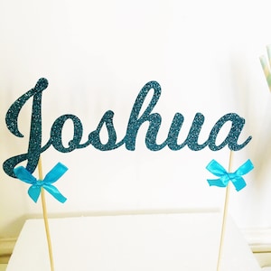 Name Cake Topper, Custom Glitter Cake Decoration, Personalised, Customised, Sparkle Decor, Special Occasion, Bespoke, Name Topper