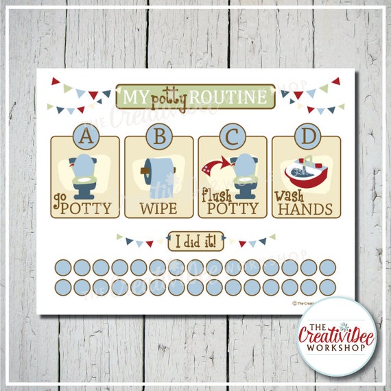 potty training chart printable