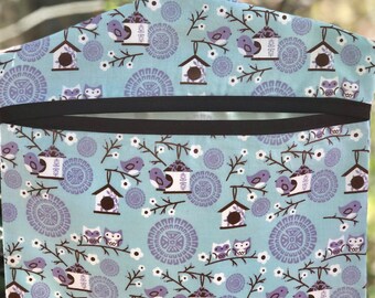 Clothespin bag , Peg Bag, lingerie bag, birds