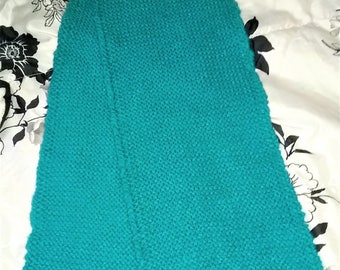 A turquoise scarf.