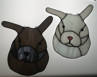 Bunny Suncatcher in Stained Glass