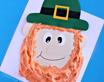 Puffy Paint Leprechaun Craft Template