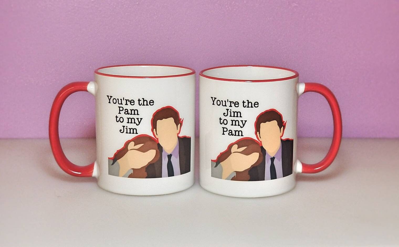 office mugs. you\u0027re the pam to my jim | office couples coffee mugs valentine\u0027s day and gifts