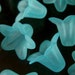 Awesome Aqua Matte Lily Lucite Flowers Beads 18mm (bcs2)
