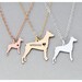 Doberman Necklace • Doberman Dog Pendant • Pinscher Dog Breed • Pet Loss • Dog Rescue • Gold Pet Pendant Gold Dog Rose Gold Charm
